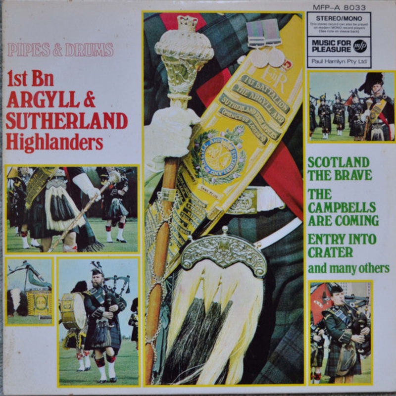 1st Bn Argyll & Sutherland Highlanders* – Pipes & Drums (LP, Album) (Very Good Plus (VG+))