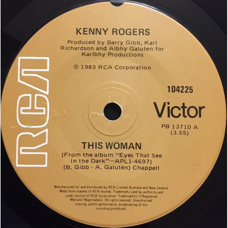 Kenny Rogers – This Woman (7, Single) (Very Good (VG))