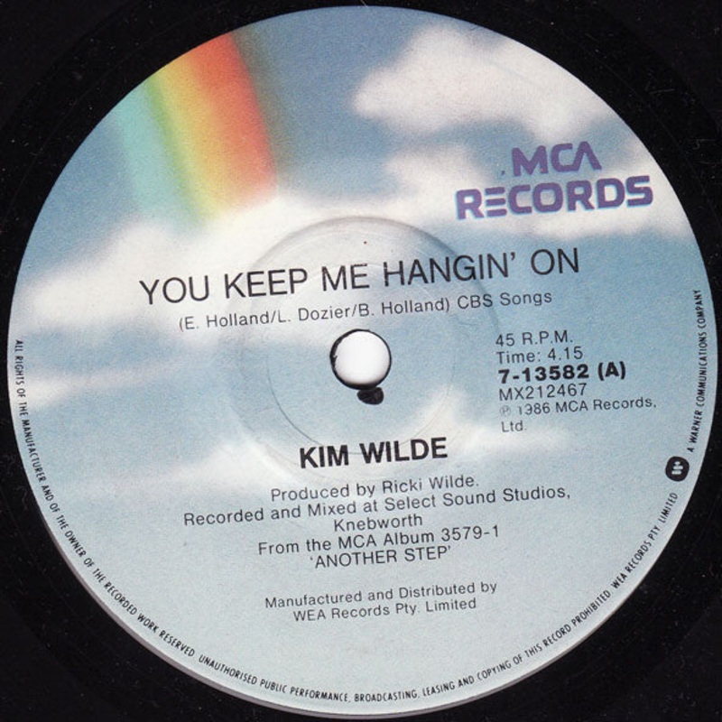 Kim Wilde – You Keep Me Hangin’ On (7, Single) (Very Good (VG))
