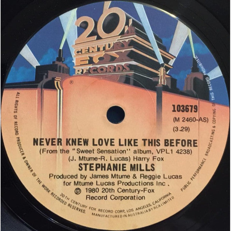 Stephanie Mills – Never Knew Love Like This Before (7, Single) (Very Good (VG))