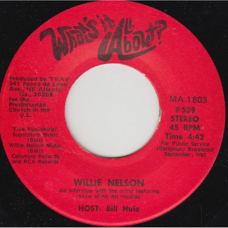 Willie Nelson / The Charlie Daniels Band – What’s It All About? (7, Transcription) (Very Good (VG))