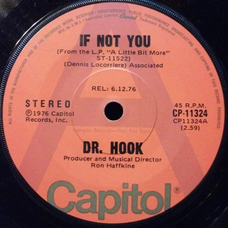 Dr. Hook – If Not You (7, Single, Promo) (Very Good (VG))