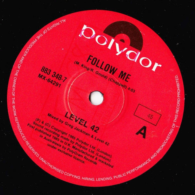 Level 42 – Follow Me (7) (Very Good (VG))