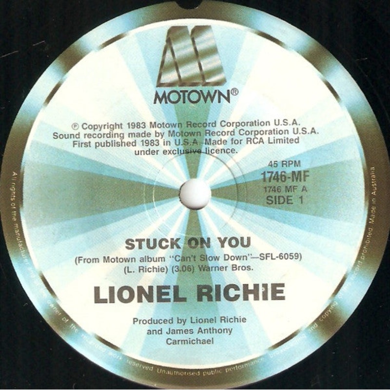 Lionel Richie – Stuck On You (7, Single) (Very Good (VG))