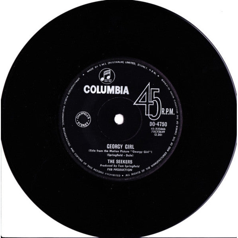 The Seekers – Georgy Girl (7, Single, Ita) (Very Good (VG))