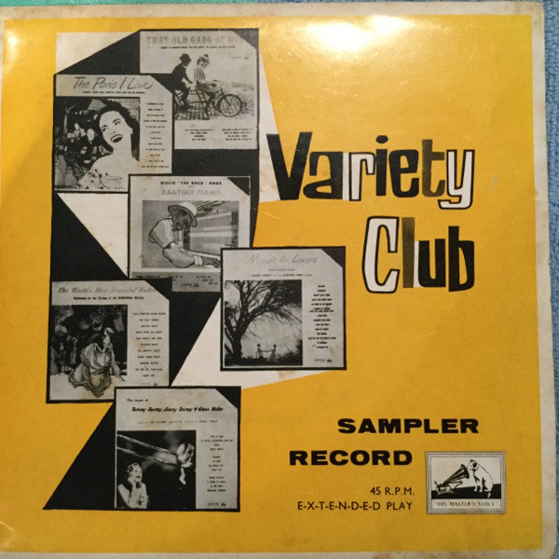 Various – Variety Club Sampler Record (7, EP, Mono, Smplr) (Very Good (VG))