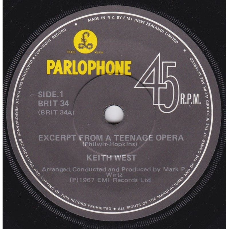 Keith West – Excerpt From A Teenage Opera (7, Single, RE) (Very Good (VG))