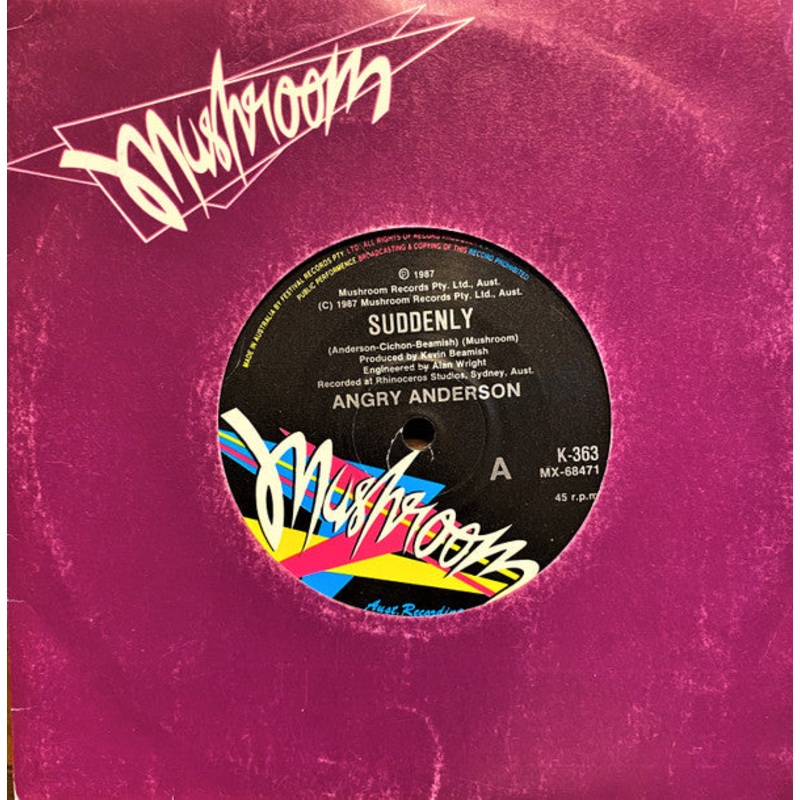 Angry Anderson – Suddenly (7, Single, Gen) (Very Good Plus (VG+))