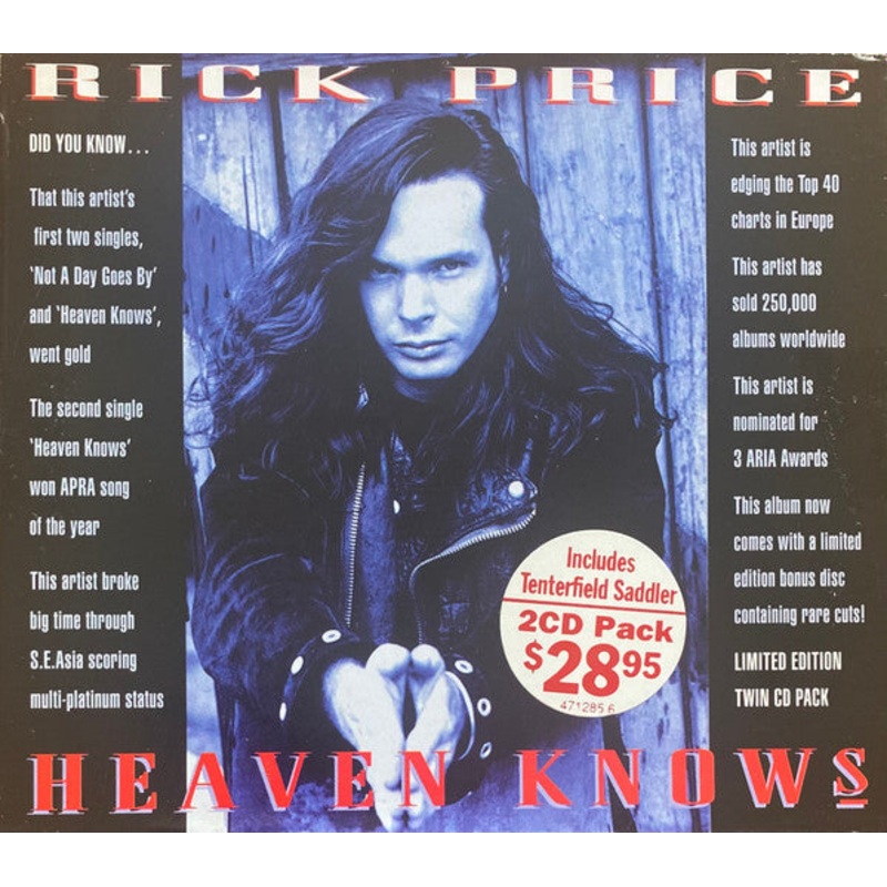 Rick Price – Heaven Knows (2xCD, Album, RE) (Very Good Plus (VG+))