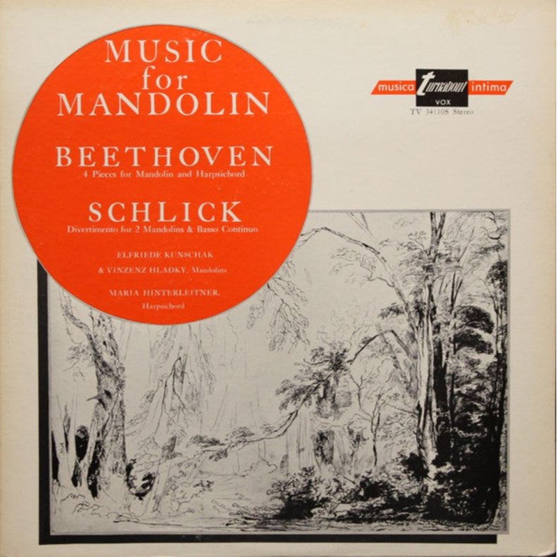 Beethoven*, Schlick* – Music For Mandolin (LP, Album) (Very Good Plus (VG+))