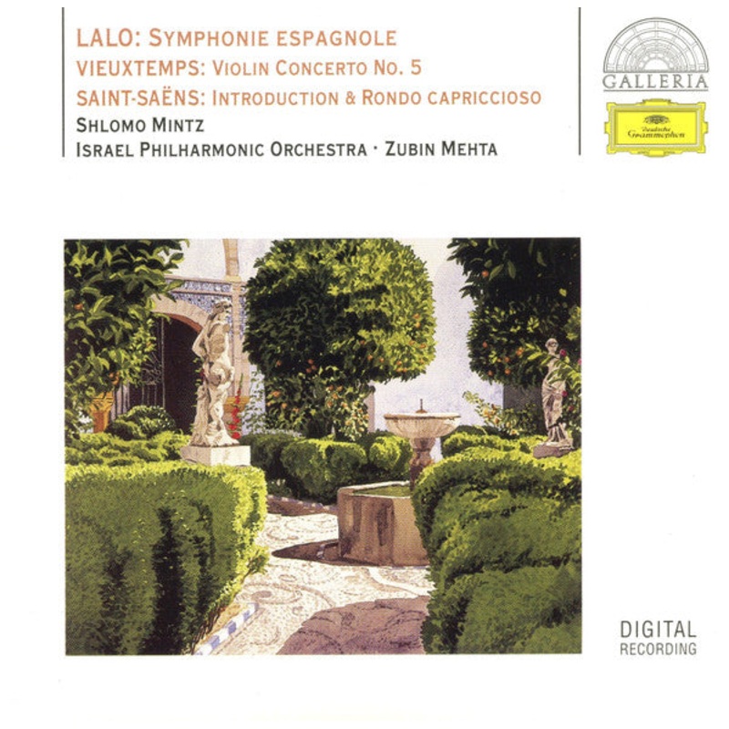 douard Lalo / Henri Vieuxtemps / Camille Saint-Sans – Shlomo Mintz  Israel Philharmonic Orchestra  Zubin Mehta – Symphonie Espagnole / Violin Concerto No. 5 / Introduction & Rondo Capriccioso (CD, Album, RE) (Very Good Plus (VG+))