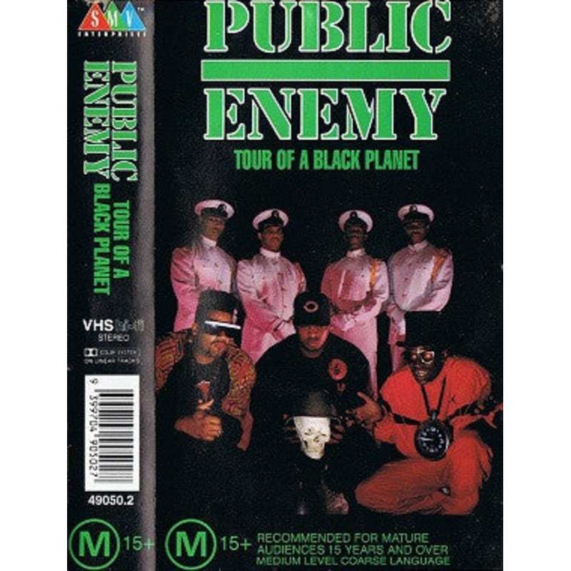Public Enemy – Tour Of A Black Planet (VHS) (Very Good Plus (VG+))