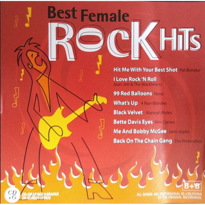 Unknown Artist – Best Female Rock Hits (CD+G) (Very Good Plus (VG+))
