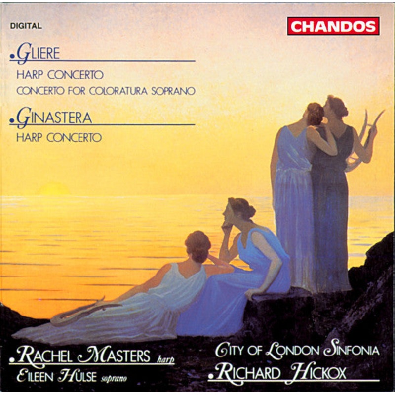 Reinhold Glire, Alberto Ginastera, Rachel Masters, Eileen Hulse, City Of London Sinfonia, Richard Hickox – Harp Concerto / Concerto For Coloratura Soprano / Harp Concerto (CD, Album) (Very Good Plus (VG+))