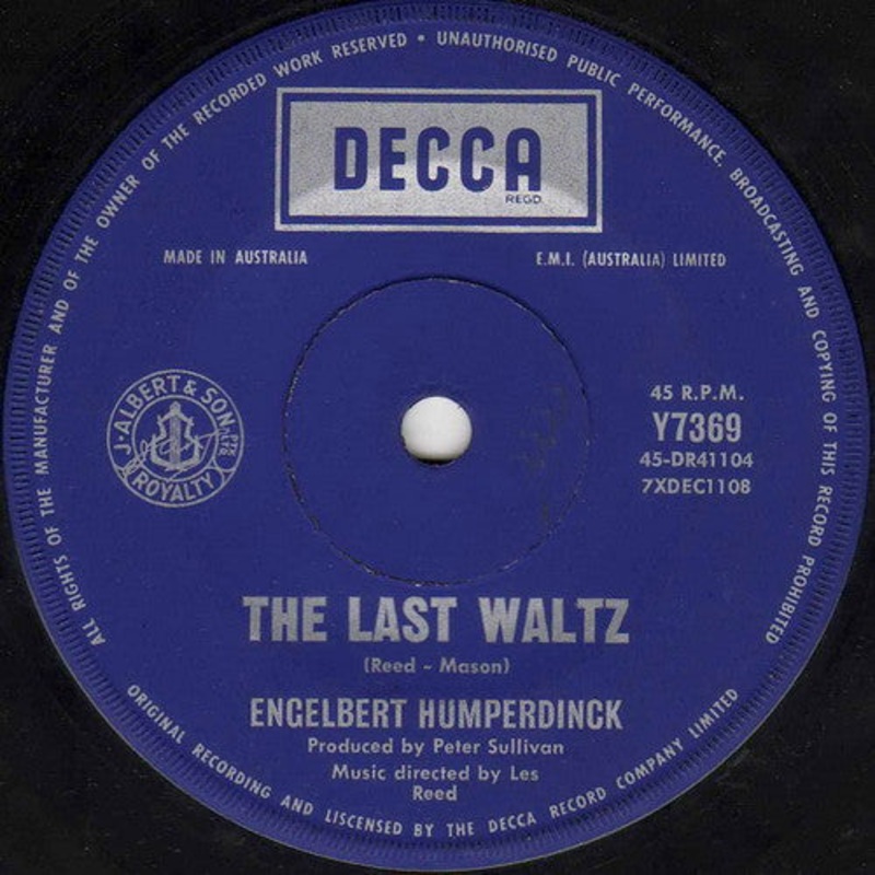 Engelbert Humperdinck – The Last Waltz (7, Single) (Very Good Plus (VG+))