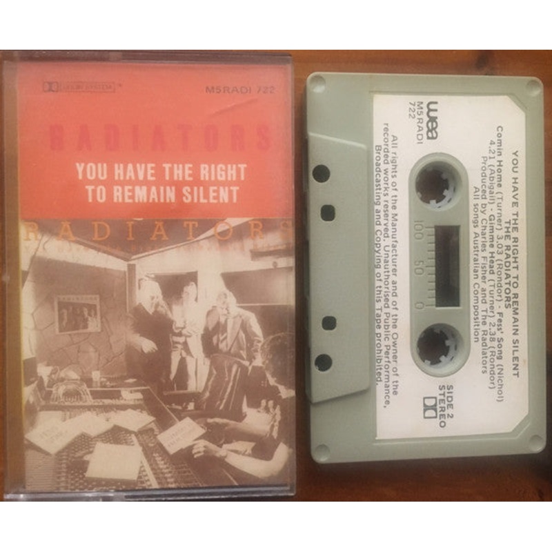 The Radiators  – You Have The Right To Remain Silent (Cass, Album) (Very Good (VG))