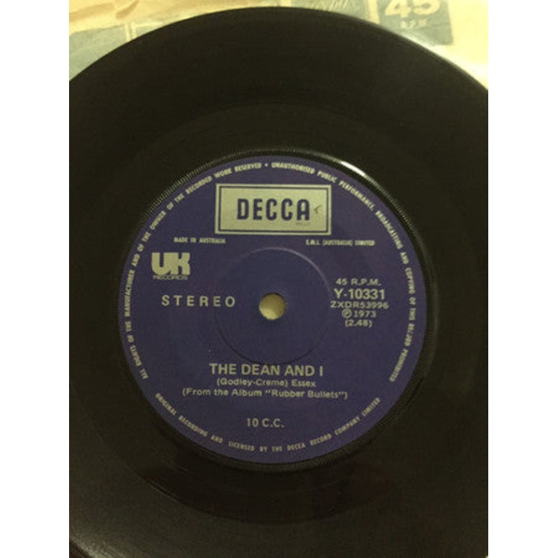 10cc – The Dean And I  (7, Single) (Very Good (VG))