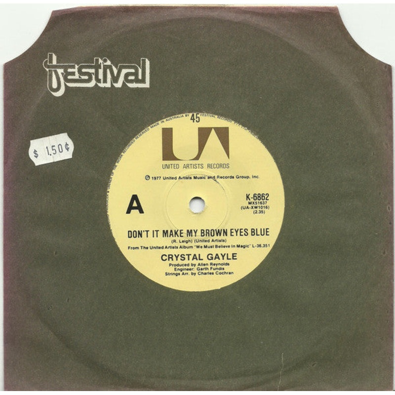 Crystal Gayle – Don’t It Make My Brown Eyes Blue / It’s All Right With Me (7, Single) (Very Good (VG))