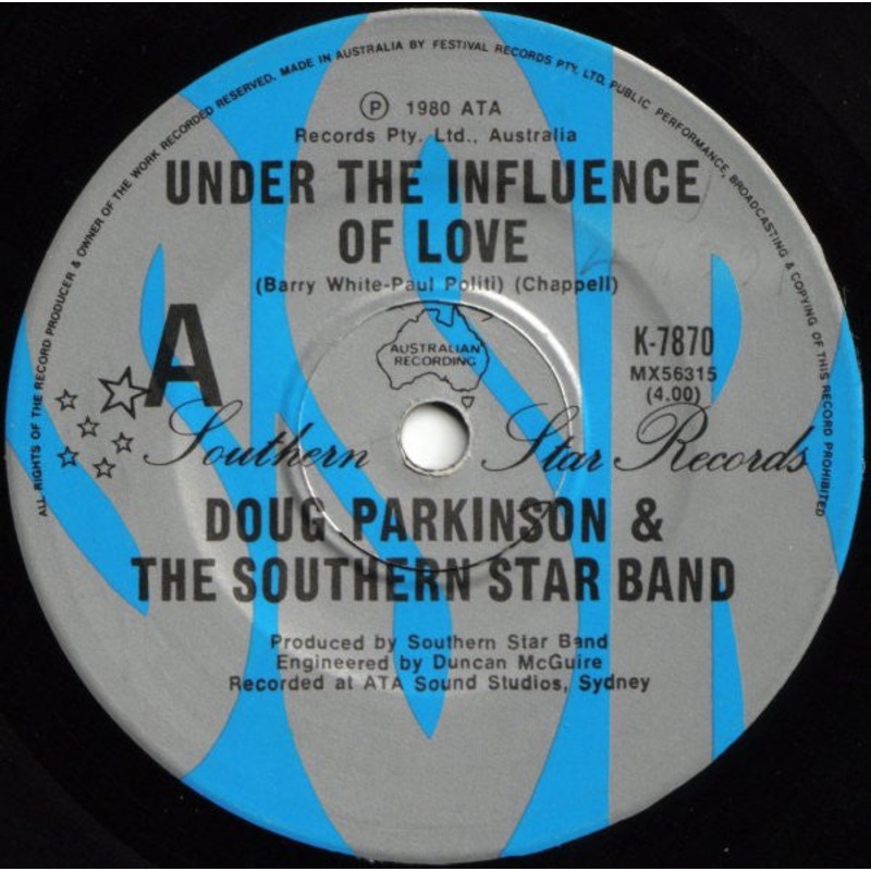 Doug Parkinson & The Southern Star Band – Under The Influence Of Love (7) (Very Good Plus (VG+))