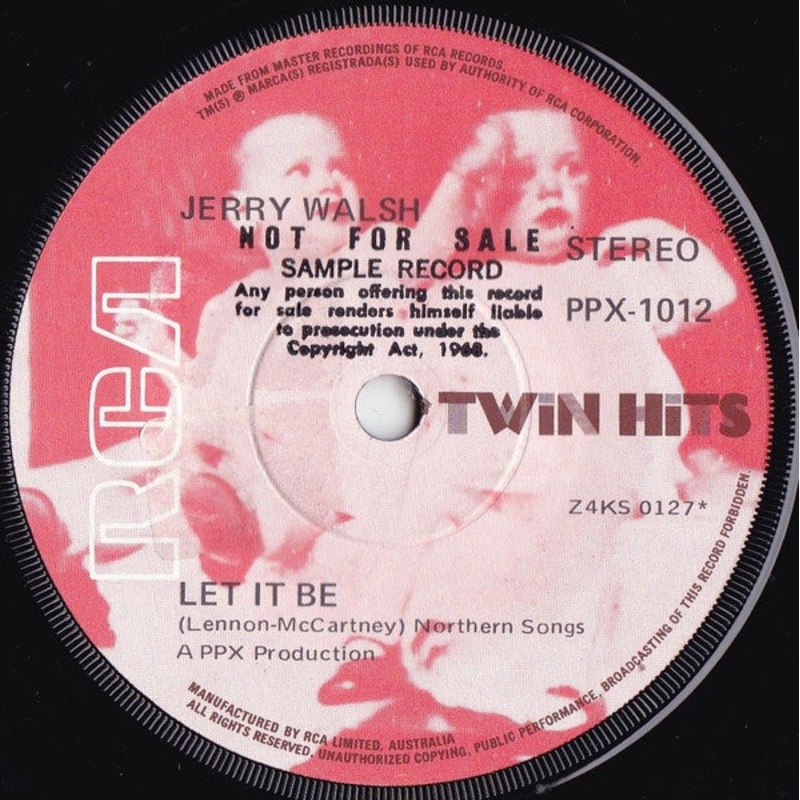 Jerry Walsh – Let It Be (7, Single) (Very Good Plus (VG+))
