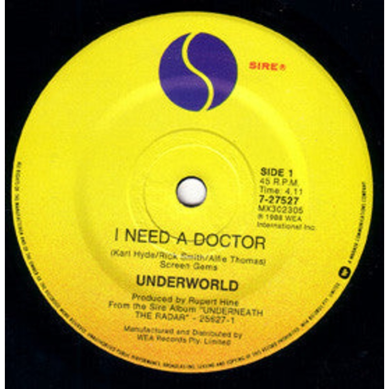 Underworld – I Need A Doctor (7) (Very Good Plus (VG+))