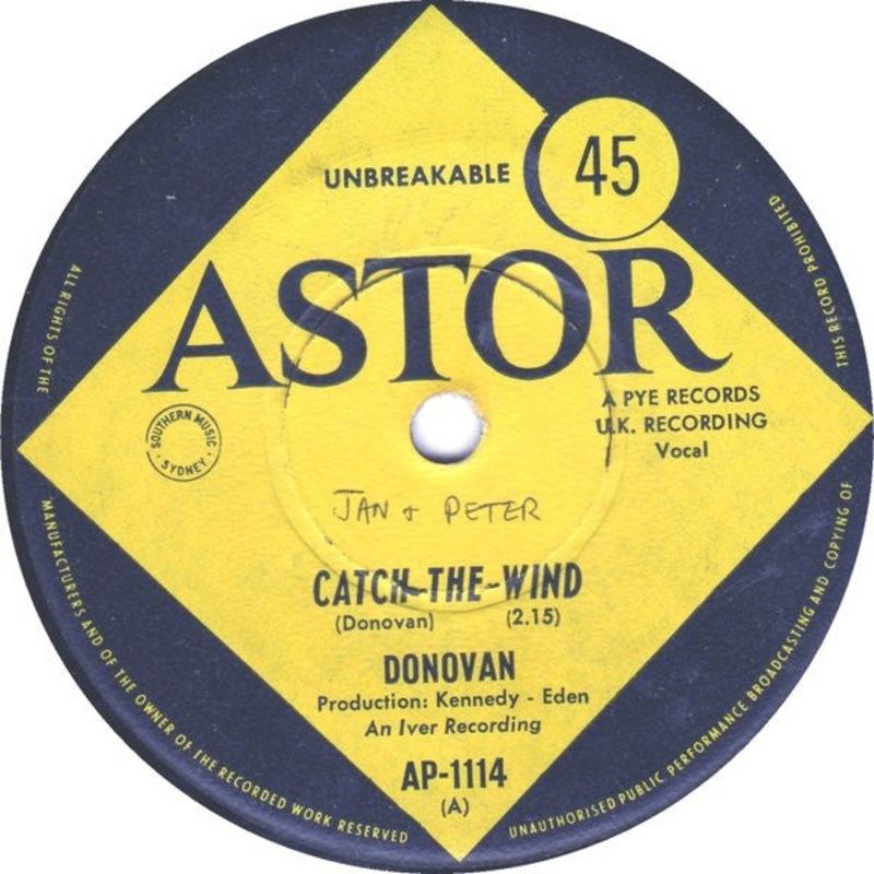 Donovan – Catch The Wind (7, Single) (Very Good (VG))
