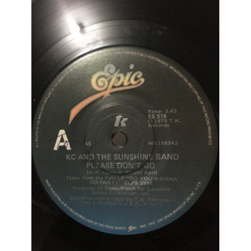 KC & The Sunshine Band – Please Don’t Go (7, Single) (Very Good Plus (VG+))