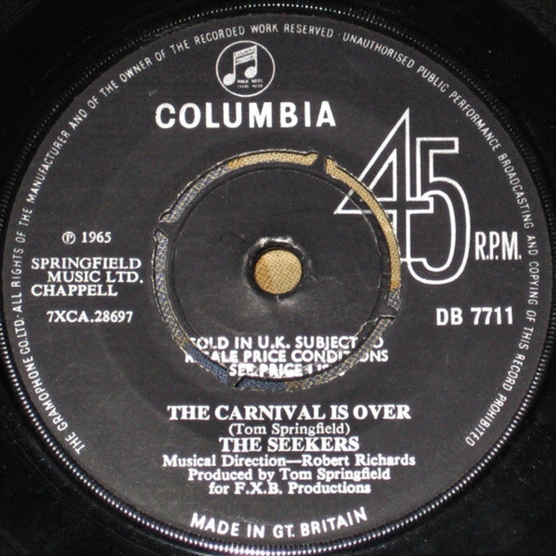 The Seekers – The Carnival Is Over (7, Pus) (Very Good (VG))