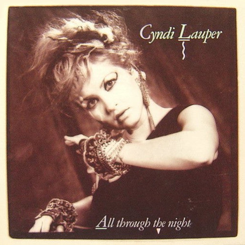 Cyndi Lauper – All Through The Night (7, Single) (Very Good Plus (VG+))
