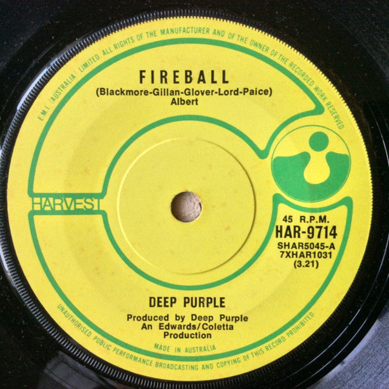 Deep Purple – Fireball (7, Single, Mono) (Very Good (VG))