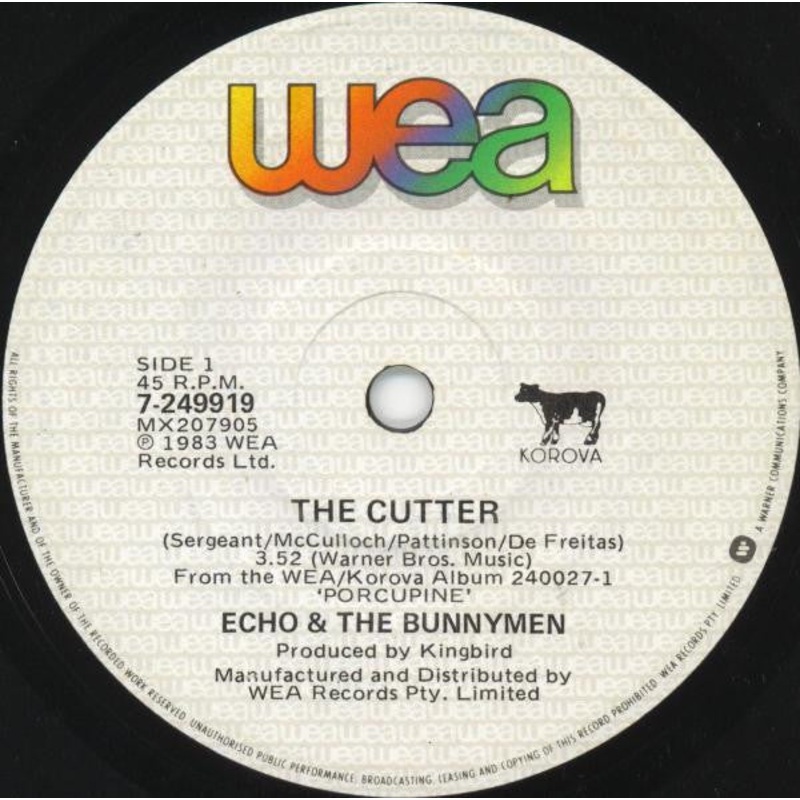 Echo & The Bunnymen – The Cutter (7, Single) (Very Good (VG))