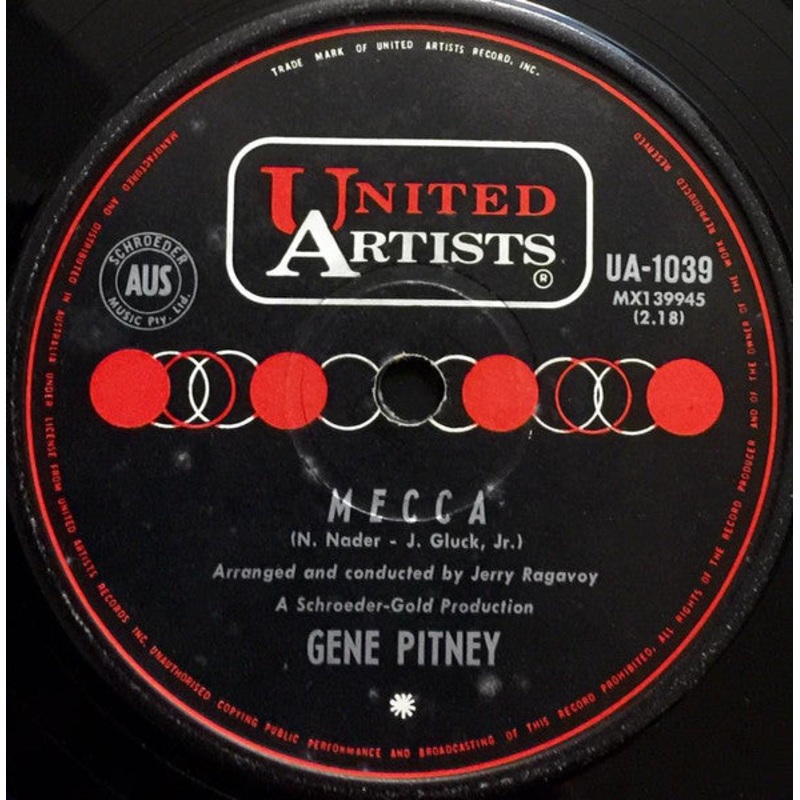 Gene Pitney – Mecca (7, Single) (Very Good (VG))