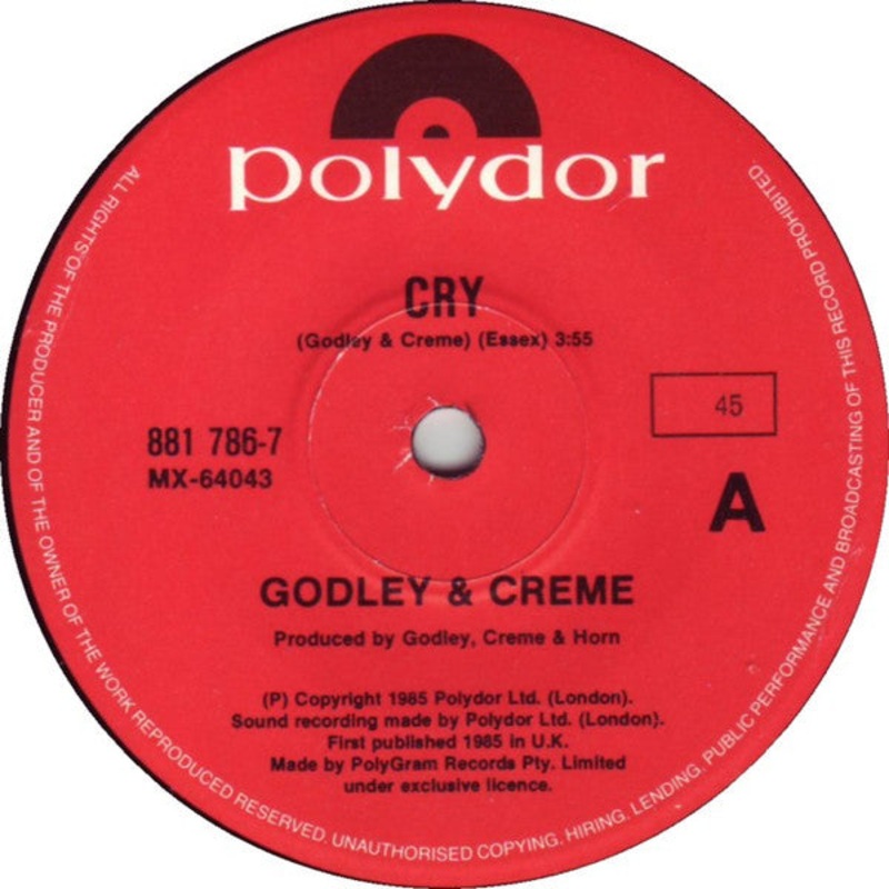 Godley & Creme – Cry (7, Single) (Very Good Plus (VG+))