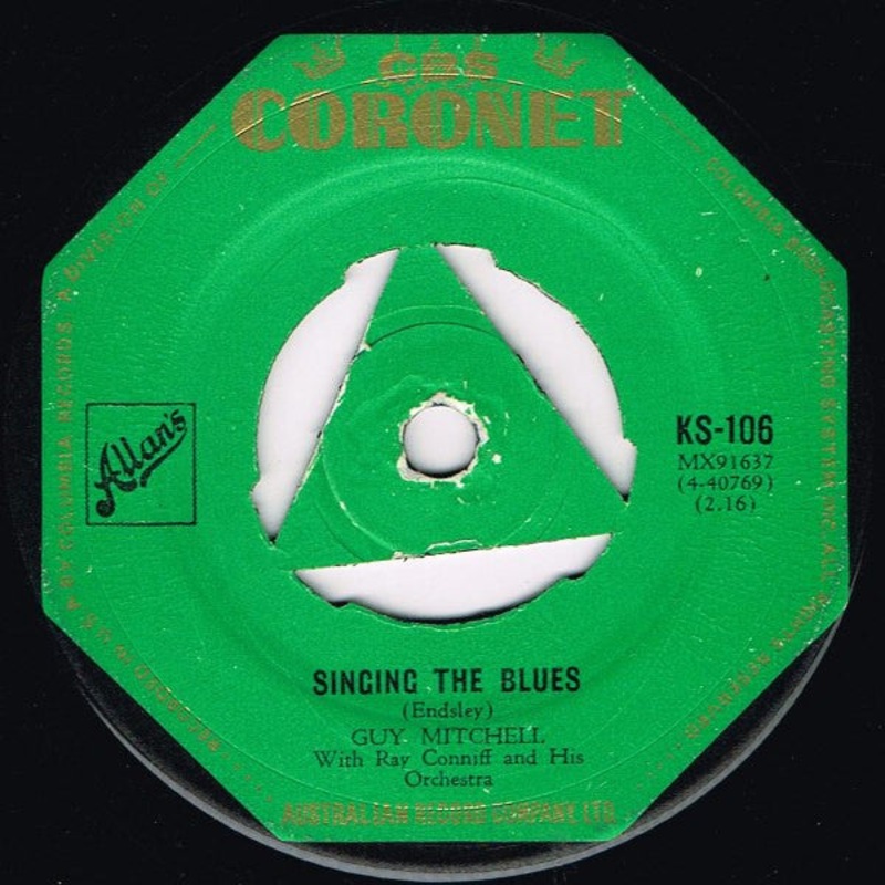 Guy Mitchell With Ray Conniff & His Orchestra – Singing The Blues (7) (Very Good (VG))