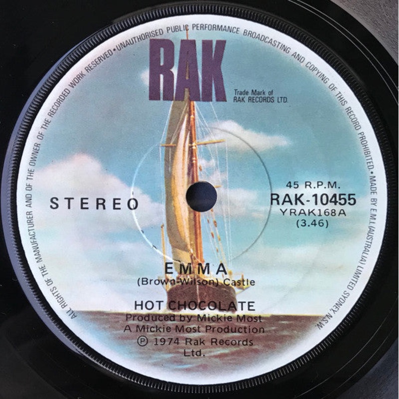 Hot Chocolate – Emma (7, Single) (Very Good (VG))