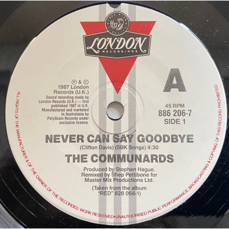 The Communards – Never Can Say Goodbye (7, Single) (Very Good Plus (VG+))