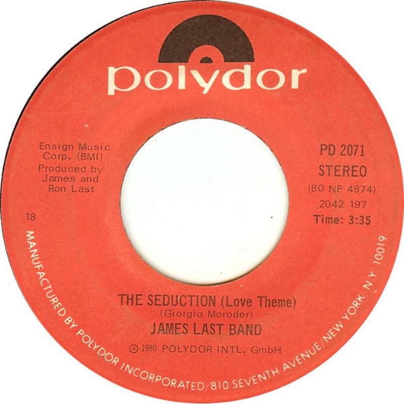 The James Last Band – The Seduction (Love Theme) / Night Drive (7, 18 ) (Very Good (VG))