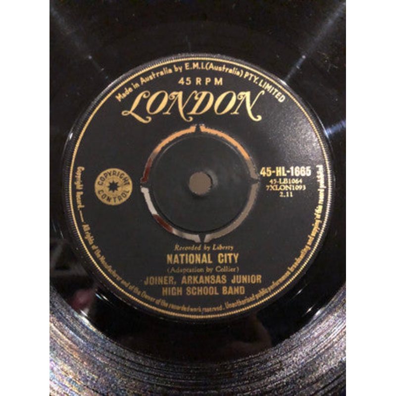 Joiner, Arkansas Junior High School Band – National City (7, Single) (Very Good (VG))