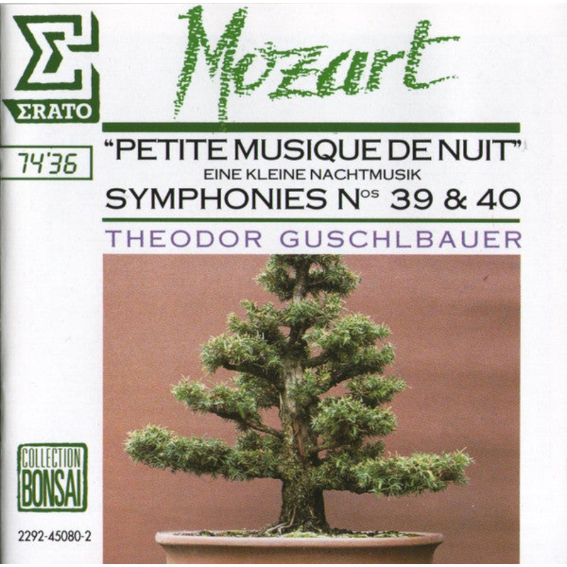 Mozart*, Theodor Guschlbauer – Petite Musique De Nuit / Eine Kleine Nachtmusik  –  Symphonies Nos 39 & 40  (CD, Comp) (Very Good Plus (VG+))