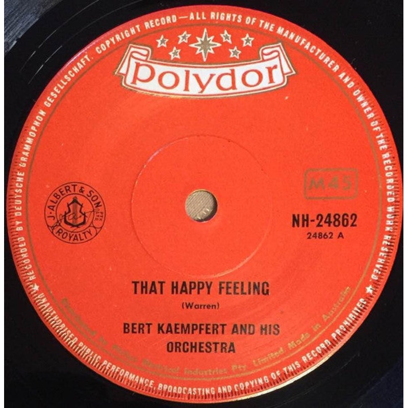 Bert Kaempfert & His Orchestra – That Happy Feeling (7, Single) (Very Good (VG))