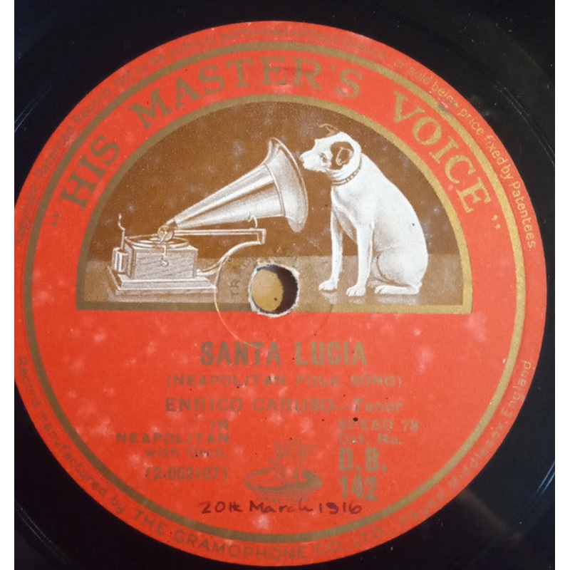 Enrico Caruso – Santa Lucia / Core ‘Ngrato (Shellac, 12, RP) (Very Good Plus (VG+))