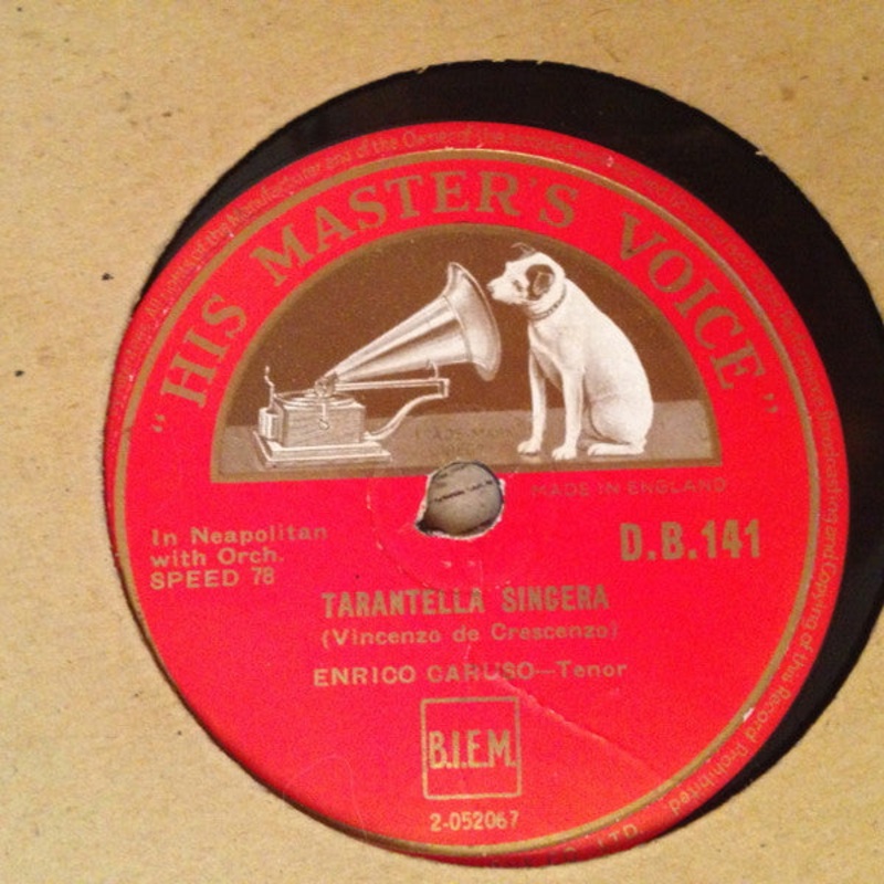 Enrico Caruso – Tarantella Sincera / La Danza – Tarantella Napolitana (Shellac, 12, RP) (Very Good Plus (VG+))