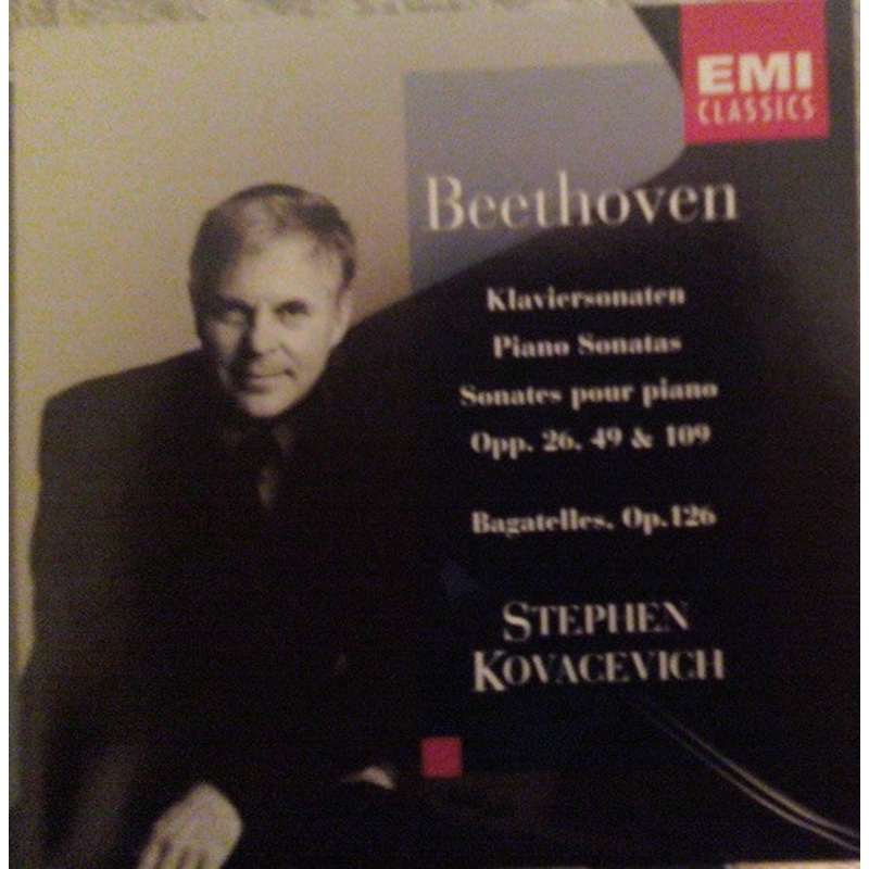 Ludwig van Beethoven – Stephen Bishop-Kovacevich – Klaviersonaten = Piano Sonatas = Sonates Pour Piano Opp. 26, 49 & 109 / Bagatelles, Op. 126 (CD) (Very Good Plus (VG+))