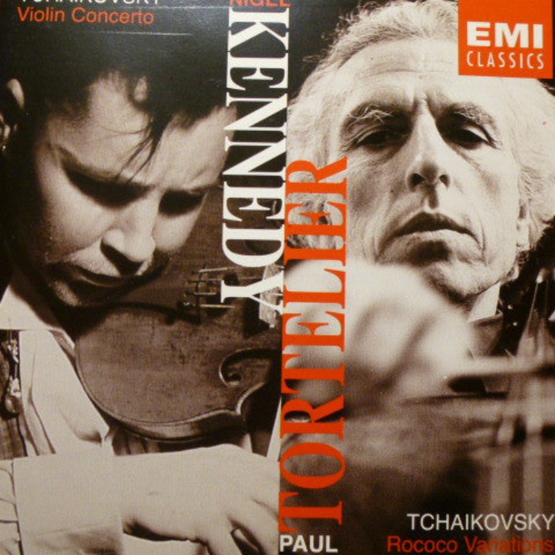 Pyotr Ilyich Tchaikovsky / Nigel Kennedy, Paul Tortelier – Violin Concerto And Rococo Variations (CD, Album) (Very Good (VG))