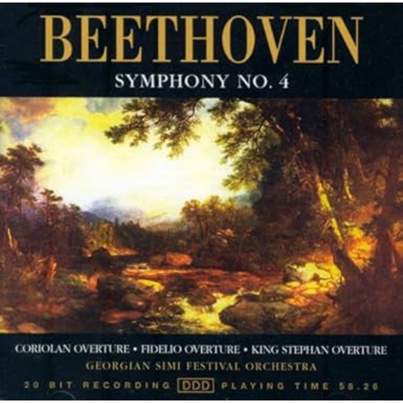 Ludwig van Beethoven, Georgian SIMI Festival Orchestra – Symphony No. 4  Coriolan Overture  Fidelio Overture  King Stephan Overture (CD, Album) (Very Good Plus (VG+))