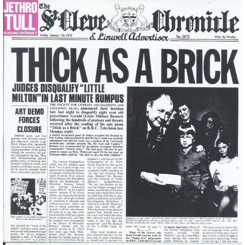 Jethro Tull – Thick As A Brick (CD, Album, RE) (Very Good Plus (VG+))