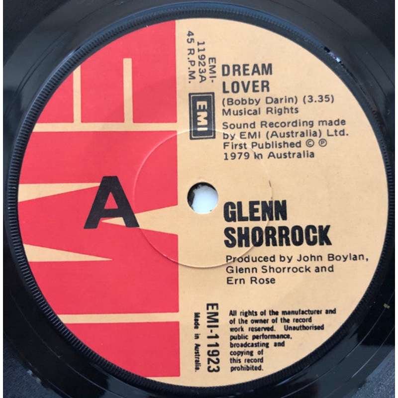 Glenn Shorrock – Dream Lover (7, Single) (Very Good Plus (VG+))