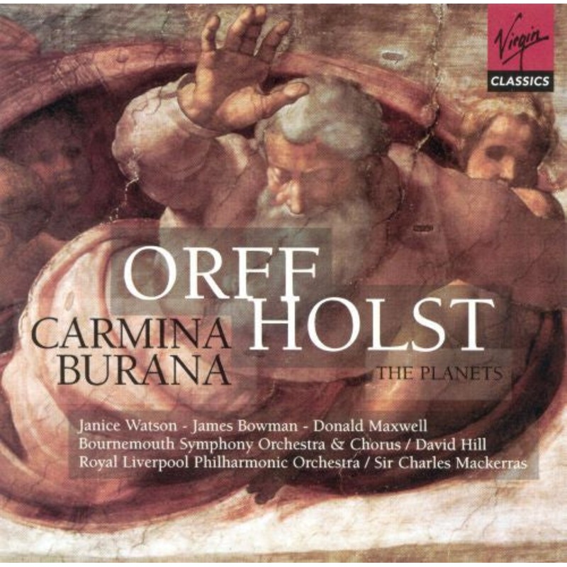 Carl Orff, Gustav Holst, Janice Watson, James Bowman , Donald Maxwell, Bournemouth Symphony Orchestra, Bournemouth Symphony Chorus, David Hill, Royal Liverpool Philharmonic Orchestra, Sir Charles Mackerras – Carmina Burana; The Planets (2xCD, Comp) (Very