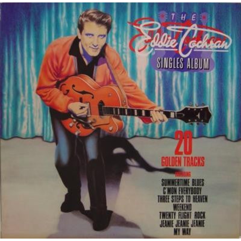 Eddie Cochran – Eddie Cochran Singles Album (CD, Comp) (Very Good Plus (VG+))
