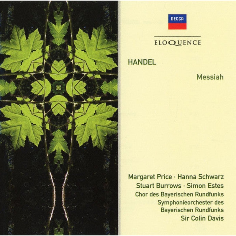 Georg Friedrich Hndel – Margaret Price  Hanna Schwarz  Stuart Burrows  Simon Estes – Chor Des Bayerischen Rundfunks  Symphonie-Orchester Des Bayerischen Rundfunks, Sir Colin Davis – Messiah (2xCD, RE) (Very Good Plus (VG+))